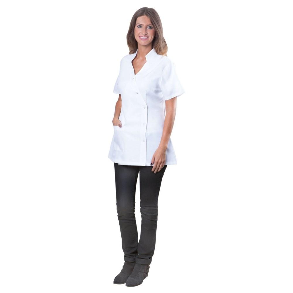White Coverall Jacket, Large, Polyester
