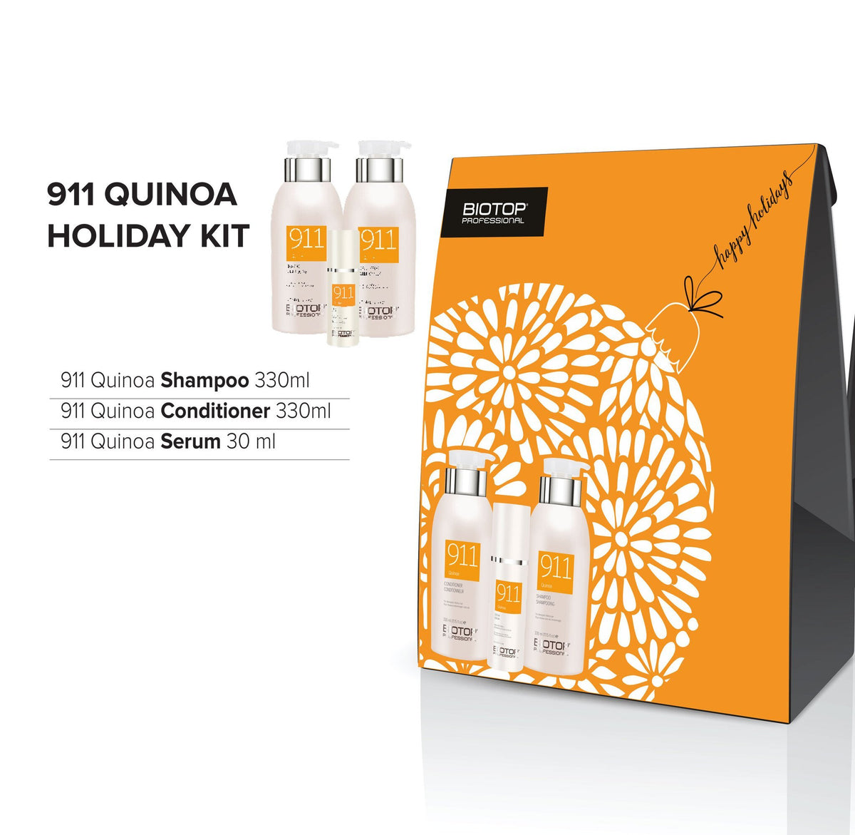 330ml BIO 911 Quinoa Shampoo &amp; Conditioner Gift Set