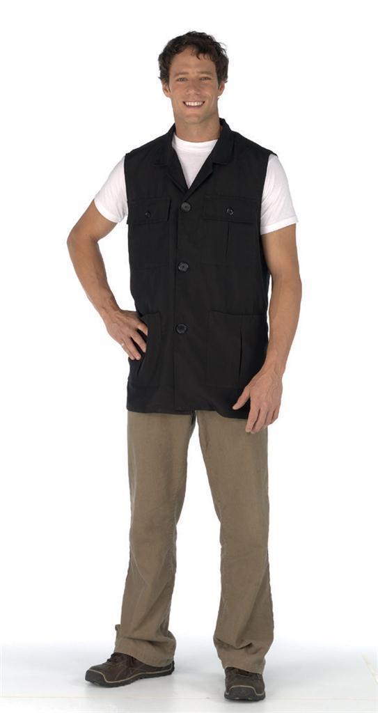 Unisex Utility Vest w/ Teflon, Polyester, Black