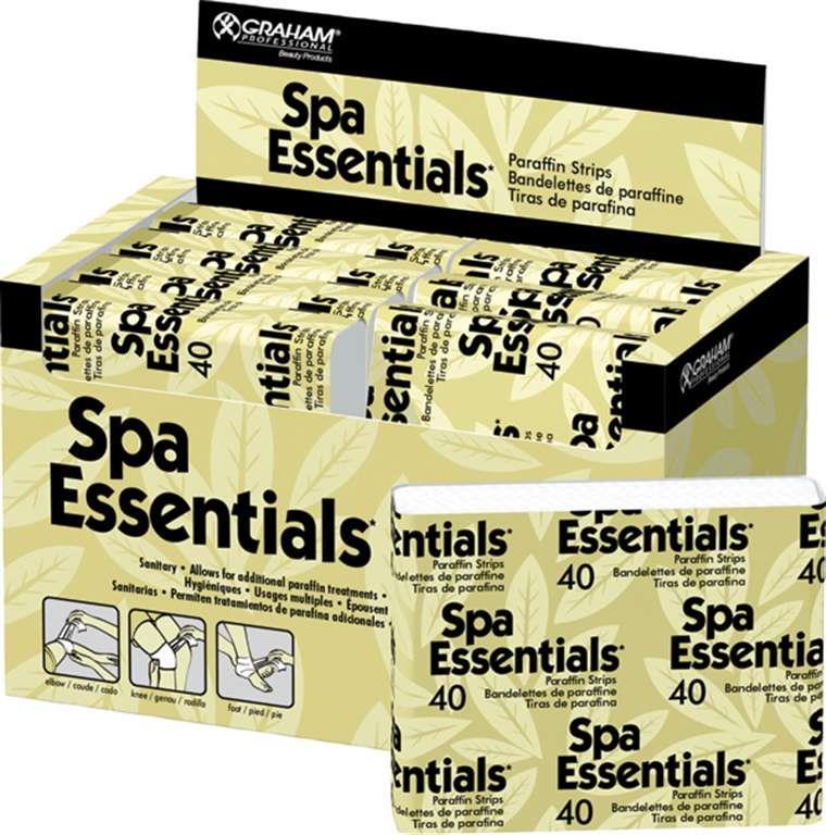 Spa Essentials Tiras de Parafina Paquete de 40