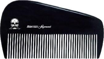 HERCULES Black Premium Hard Rubber Beard Comb 3.5 Inch