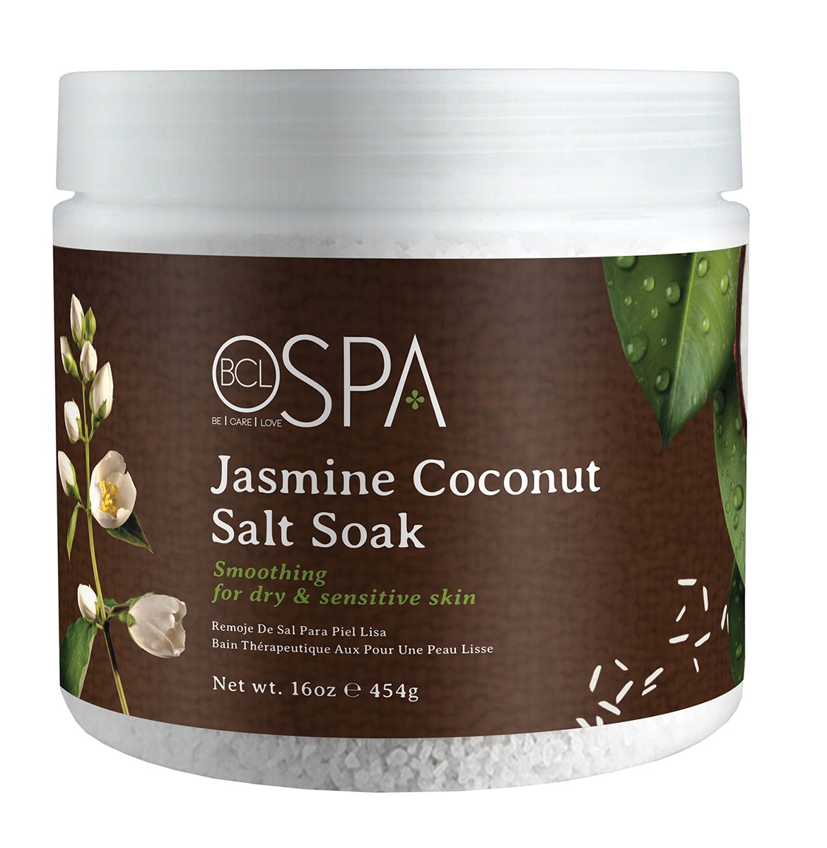 Dannyco - Spa Dead Sea Salt Soak Jasmine Coconut 16oz