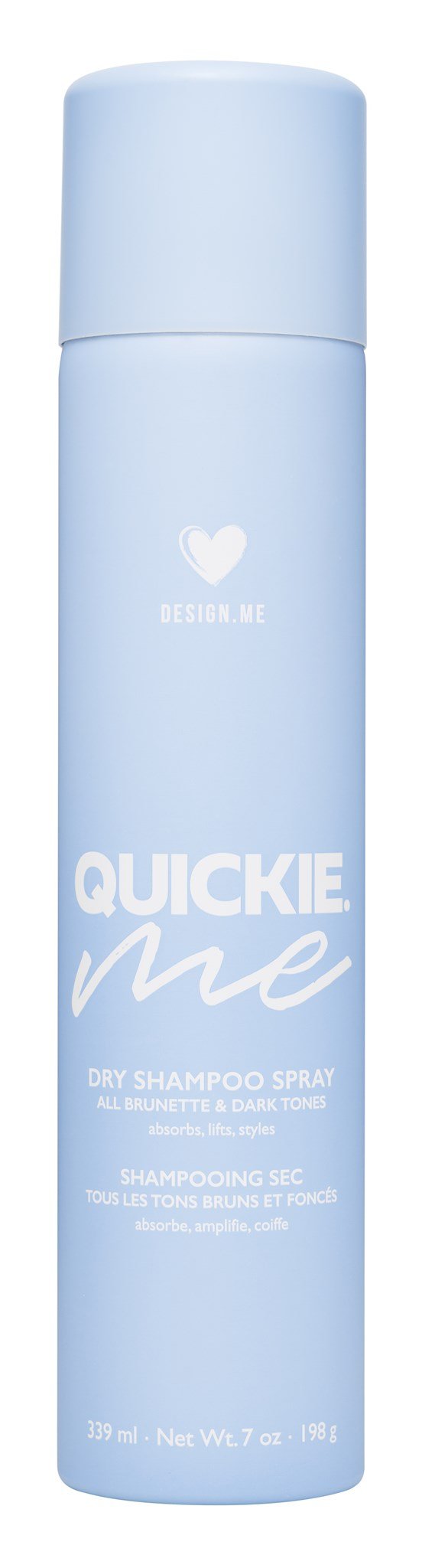 DesignMe Quickie Me Dry Shampoo Spray Dark Tones 330ml (BRUNETTE)